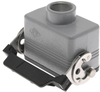 Insulated, Rectangular Hood, size 57.27, Single Latch with gasket, Top PG16 cable entry -- CMV-03LG