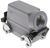 Standard, Rectangular Hood, size 77.27, Double Latch, Side PG29 cable entry - CAO-16X29 - Mencom Corporation