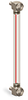 Standard Nylon Liquid Level Gage, 9” Centerline, Front Mount 1/2”-13 - B3642-10900BA2W - Oil-Rite Corp.