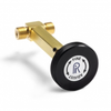 In-line fine adjust vernier piston - male Quick-test x male Quick-test, brass -- QTHA-TEVR - Image