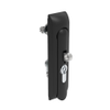 Swinghandle Latch, Medium Size - 125 mm , With Padlock Hasp, Use with Linear Actuator or as Single Point Latch, 5 mm Double Bit DIN, Non-Sealed, Zinc Alloy, Powder Coated, Black - H3-50-471-050 - Southco