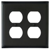 Standard Wall Plate - TP82-BK - Hubbell Wiring Device-Kellems