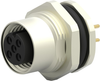Sensor Connector, M12, Rcpt, 4Pos, Panel; Product Range Te Connectivity - 46AC2364 - Newark, An Avnet Company