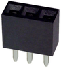 Wire-Board Connector Receptacle, 3 Position, 2.54Mm; Product Range Amphenol Communications Solutions - 84K6411 - Newark, An Avnet Company