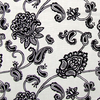 Floral/Paisley Scroll Flock Fabric - R-Darcy - Regal Fabrics, Inc.