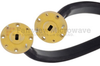 WR-22 Twistable Flexible Waveguide in 6 Inch Using UG-383/U Round Cover Flange With a 33 GHz to 50 GHz Frequency Range - SMW22TF005-6 - Fairview Microwave Inc.