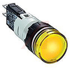 Pilot Light,Pnl Mnt;LED;Mnt-Sz 16mm;Yellow;120VAC;Quick Connect/Solder Tabs -- 70007386