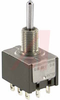SWITCH,TOGGLE,SUBMINIATURE,BAT LEVER,THREADED BUSHING,SOLDER LUG,3PDT -- 70192091