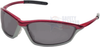 Crews Shock Safety Glasses with Crimson/Stone Frame and Gray - SH142AF - Safety Glasses USA