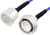 7/16 DIN Male to 7/16 DIN Female LSZH Jacketed Low PIM Cable 100 cm Length Using SR402FLJ Low PIM Coax with HeatShrink, RoHS - PE3C2004-100CM - Pasternack