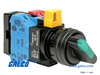IDEC Selector Switches Illuminated - HW1F-3F04QD-G-120V - Galco Industrial Electronics