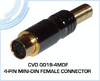 4-Pin Mini-Din Female Connector -- CVD 0019-4MDF