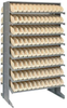2 Side Sloped Rack, 16Shelves/192Bin, Iv; Shelving Unit Type Quantum Storage - 44AC6318 - Newark, An Avnet Company