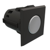 Point Coat Hook, Snap-in, Square Black Flange, Chrome Hook - MP-07-213-51-2 - Southco