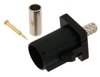 FAKRA Plug (Male) Connector for RG174, RG316, RG188, .100 inch, FM-B100, FM-C100, LMR-100, Crimp/Solder, Black Color - FMCN1349A - Fairview Microwave Inc.