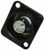 Neutrik 75 ohm,fd/thru BNC, Isolated, Black 