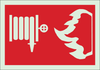 Brady Bradyglo B-324 Polyester Rectangle Red Fire Equipment Sign - 10 in Width x 7 in Height - 91031 - 754476-91031 - R. S. Hughes Company, Inc.