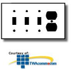 Leviton 4-Gang 3-Toggle 1-Duplex Device Combination.. - P38 - TelephoneStuff.com
