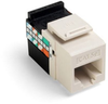 QUICKPORT CAT5E GIGAMAX JACK LT ALMOND -- LE-5G108-RT5 - Image