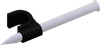 1/4 Nail Clip, HDPE, Black -- APNC250P