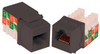 MILESTEK KEYSTONE CAT6 RJ45 110 JACK BLACK -- 60-15624 - Image