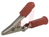 Clip, Alligator; Nickel Plated Steel; Red; PVC; 64 mm - 70020786 - Allied Electronics, Inc.