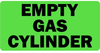 Empty Gas Cylinder Medical Label Green - LV-MCA1 - LabelValue