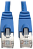 Augmented Cat6 (Cat6a) Shielded (STP) Snagless 10G Certified Patch Cable, (RJ45 M/M) - Blue, 3-ft. -- N262-003-BL - Image