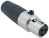 Connector, Xlr, Jack, 3 Position; No. Of Contacts Multicomp Pro - 19P1964 - Newark, An Avnet Company