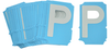 BradyGlo Gothic Quik Align Letter P - 6004-P - Brady Corporation