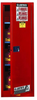 Justrite Sure-Grip EX 22 gal Red Hazardous Material Storage Cabinet - 23 1/4 in Width - 65 in Height - Floor Standing - 697841-11300 - 697841-11300 - R. S. Hughes Company, Inc.