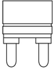 Single Ended Halogen Lamp -- Q1000T7BP-120