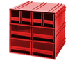 Interlocking Cabinet, 8Drawer, Red; No. Of Drawers Quantum Storage - 44AC6093 - Newark, An Avnet Company