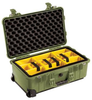 Pelican 1510 Carry On Case with Yellow Padded Dividers - Olive Drab | SPECIAL PRICE IN CART -- PEL-015100-0040-130 - Image
