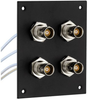 4 JACK PANEL INSERT BULKHEAD REAR MOUNT TRB 3 LUG NON ISOLATED JACK WITH 30-02002 LEAD 12