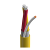 Type KX Thermocouple, 1 Pr #20 Sol, PVC Ins Yel, Red, OS, Yellow PVC Jkt, 300V PLTC ITC CMG -- 3112A