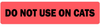 Do Not Use On Cats Veterinary Labels - LV-VET-116 - LabelValue