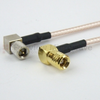 RA 10-32 Male (Plug) to RA SMB Plug (Male) Cable M17/113-RG316 Coax Up To 2 GHz in 120 Inch - FMC1426316-120 - Fairview Microwave Inc.
