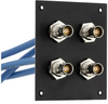 4 JACK PANEL INSERT BULKHEAD REAR MOUNT TRB 3 LUG NON ISOLATED JACK WITH 30-02001 LEAD 12