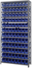 Open Shelving, 13Shelves, 96Bins, Blue; Shelving Unit Type Quantum Storage - 44AC8961 - Newark, An Avnet Company