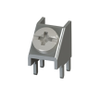 PC Mount -45 Degree Supplied w/Screw-Assembled-White - 7702-4 - Keystone Electronics Corp.