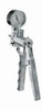 Hand-operated vacuum/pressure pump, 15 mL/stroke, zinc alloy body -- GO-79301-01