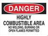 Chemical & Hazardous Materials Sign - 85191 - Brady Corporation