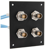 4 JACK PANEL INSERT BULKHEAD REAR MOUNT TRB 3 LUG NON ISOLATED BEND RELIEF SPRING JACK WITH 30-02003 LEAD 12