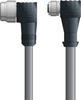 DN4110030F10 - LAPP UNITRONIC® DeviceNet Cordsets 14 & 18 AWG / 1 + 1 pair Bus - Gray PVC - 7/8 in Male 90 deg / M12 Female 90 deg connectors - 10m - OLFDN4110030F10 - Lapp Tannehill