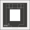 QT-AT-KS-AK Adapter Grommets- Based on QT Large, for Keystone Couplers, with Protection Cover / IP54 - 42611 - icotek Corp