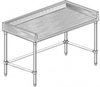 MTGBX Series, Maple NSF Listed Worktable with 4"" Backsplash on Three Sides -- MTGBX-3048 - Image