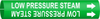 Brady Bradysnap-On B-915 White on Green Plastic Snap-On Pipe Marker - 3/4 in Character Height - Printed Msg = LOW PRESSURE STEAM - 4347-B - 754473-67666 - R. S. Hughes Company, Inc.