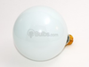 25 Watt, 120 Volt G40 White Globe Bulb - B350025 - bulbs.com