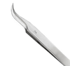 Excelta Three Star Utility Tweezers 7-SA - Stainless Steel Curved Tapered Very Fine Point Tip - 0.01 in Tip Width - 4 1/2 in Length - 0.01 in Thick - EXCELTA 7-SA - R. S. Hughes Company, Inc.